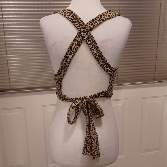 4/$40 Animal Print Halter Top - Size S - Picture 4 of 8